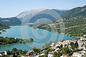 Landscape of Barrea Lake photo