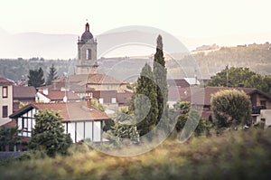 Landscape of the Basque town of Ribabellosa, Erriberabeitia, Alava, Pais Vasco photo