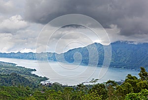 Landscape of Batur volcano
