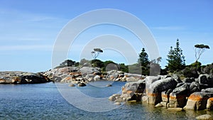 Landscape of Bay of FiresTasmania Australia