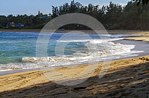 Landscape Beach Scene in Kauai, Hawaii