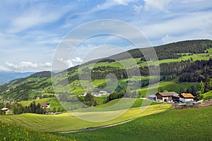 landscape of a beautiful alpine village