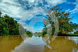 Landscape of beautiful channel, Refugio de Vida Silvestre Cano Negro, Costa Rica wilderness landscape photo