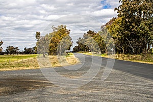 Landscape of a beautiful country road near Emmaville, New South Wales, Australia.