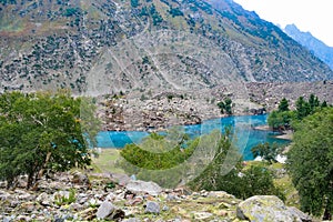 Landscape of beautiful mountains and vallies of northern areas of pakistan