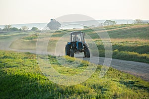 Landscape with beautiful nature in the village in the Republic of Moldova