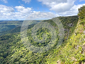 Landscape of Black River Gorges biosphere reserve, Mautritius