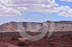 Landscape with blue Sky damaraland namibia Africa