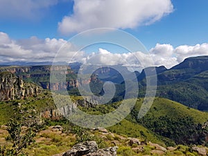 Landscape of the Blyde River canyon