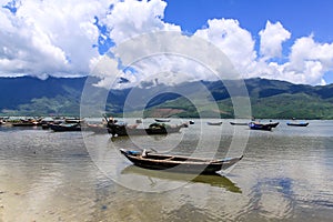 Landscape with boat