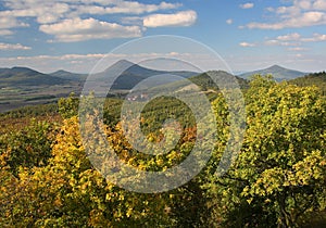Landscape bohemia central hills