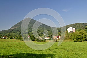 Landscape bohemia central hills