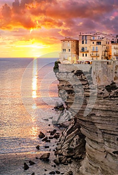 Landscape with Bonifacio, Corsica