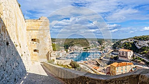 Landscape with Bonifacio town, Corsica