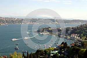 The landscape of Bosphorus and Bebek Istanbul