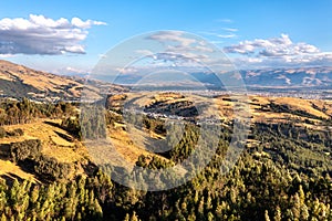 Landscape of Bosque Dorado near Huancayo, Peru photo