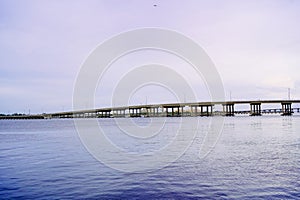 The landscape of Bradenton harbor and manatee river