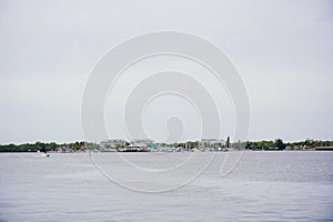 The landscape of Bradenton harbor and manatee river