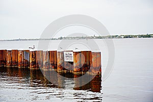 The landscape of Bradenton harbor and manatee river