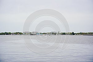 The landscape of Bradenton harbor and manatee river