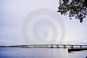 The landscape of Bradenton harbor and manatee river