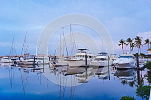 The landscape of Bradenton harbor and manatee river