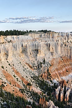 Landscape on the bryce canyon