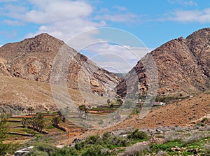 The landscape of the Buen Paso valley