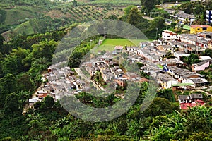 Landscape of Buenavista town, Quindio photo
