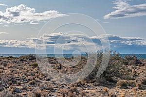 Landscape at Buenos Aires Lake in Aysen Region, Argentina photo