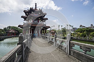 Landscape of the building and park in Taipei Taiwan