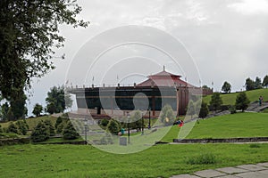 Landscape and buildings at Tathagata Tsal Buddha Park in ravangla