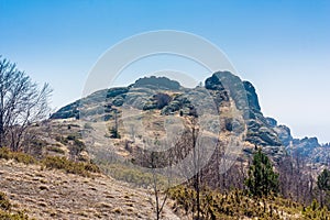 Landscape of Bulgarian mountain hill