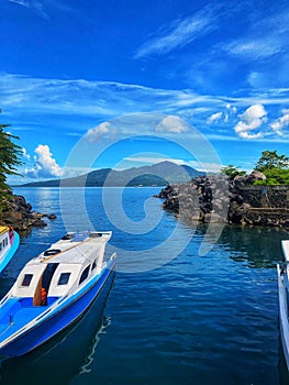 Landscape in Bunaken Manado city, Indonesia