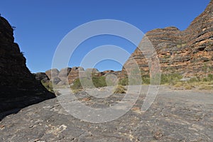 Landscape of Bungle Bungle Range landform in Kimberley Western Australia