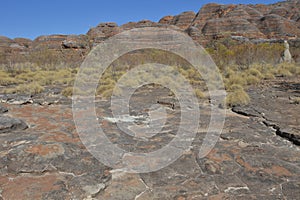 Landscape of Bungle Bungle Range landform in Kimberley Western Australia