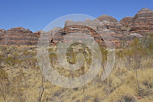Landscape of Bungle Bungle Range landform in Kimberley Western Australia