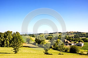 Landscape of BÃÂ©arn (France) photo