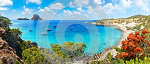 Landscape with Cala D’Hort, Ibiza island