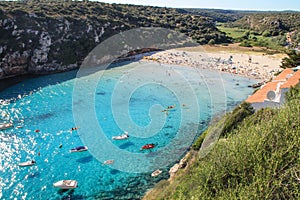 Landscape of Cala En Porter, Menorca, Balearic Island