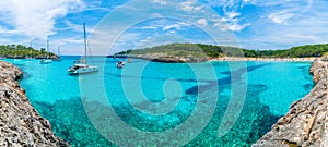 Landscape on Cala Mondrago, Majorca island