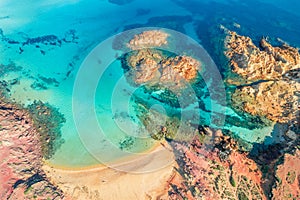 Landscape with Cala Pregonda beach, Menorca photo