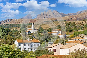 Landscape with Calacuccia village, Corsica