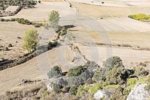 Landscape in Calatanazor view from the castle, Soria, Spain