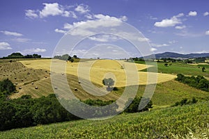 Landscape in Campobasso province, Molise, Italy