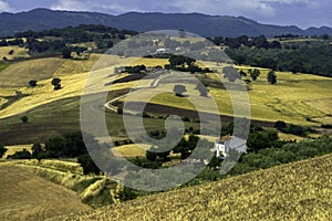 Landscape in Campobasso province, Molise, Italy