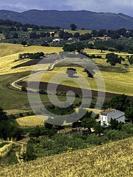 Landscape in Campobasso province, Molise, Italy