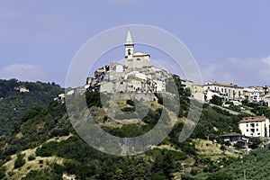 Landscape in Campobasso province, Molise, Italy. View of Guardialfiera