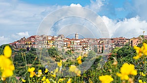 Landscape with Capoliveri village, Elba island, Italy