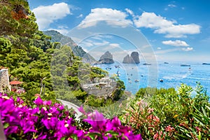 Landscape with Capri Island, Italy